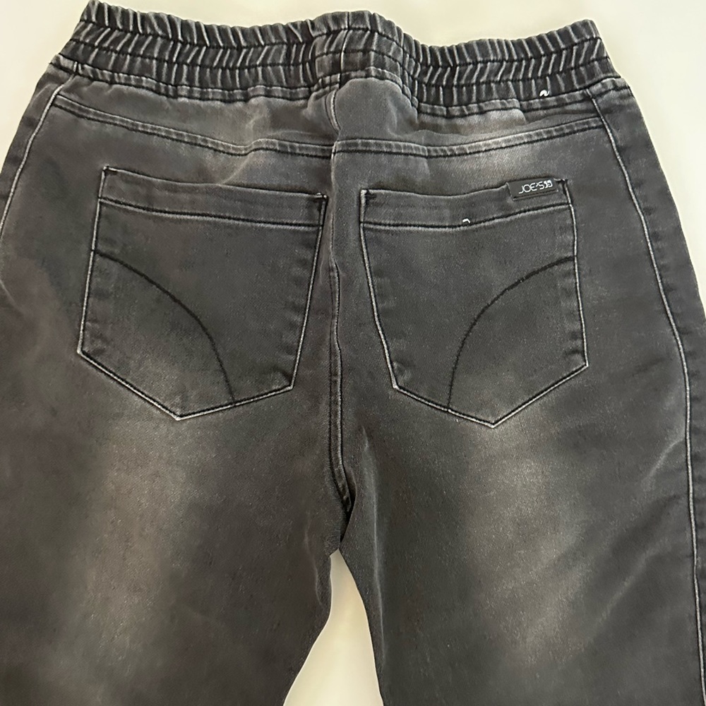 Boys joggers dark wash with faded front & back